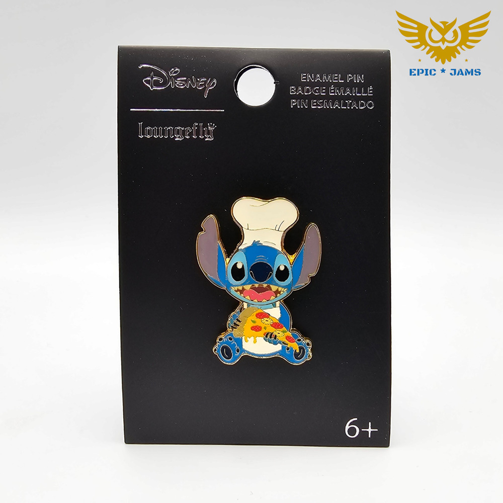 Loungefly Exclusive Disney Lilo & Stitch Chef Pineapple Pizza Slice Enamel Pin
